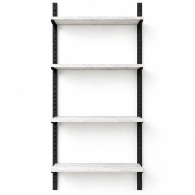 Mağaza Askılık Raf Sistemi 95×200 cm Siyah