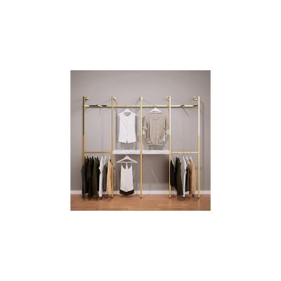 Mağaza Askılık Raf Sistemi 365×200 cm Gold