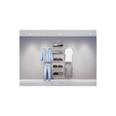 Mağaza Askılık Raf Sistemi 185×200 cm Beyaz