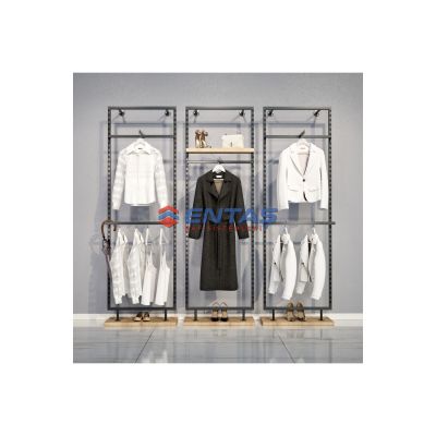 Mağaza Askılık Raf Sistemi 260×220 cm Siyah