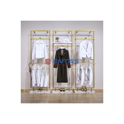 Mağaza Askılık Raf Sistemi 300×220 cm Gold