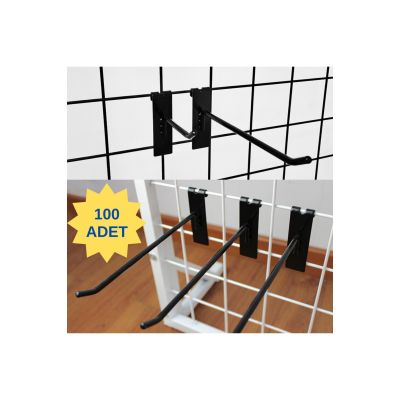 100 Adet 15 cm Siyah Tel Pano Kancası
