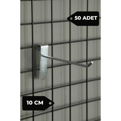 50 Adet 10 cm Tel Pano Kancası