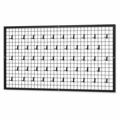 Duvara Monte Tel Pano Stand 100×200 cm Siyah