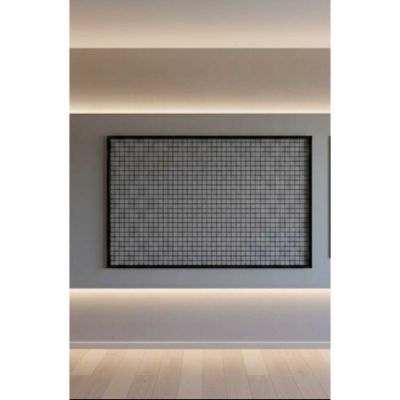 Duvara Monte Sık Telli Tel Raf 60×120 cm Siyah