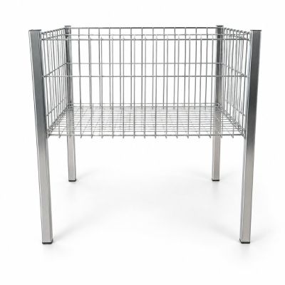 Profil Ayaklı Tel Sepet 60×80 cm