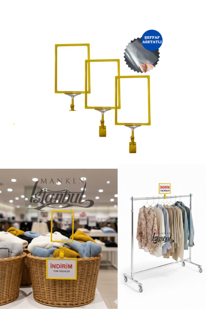 2’li Mandallı A4 Etiketlik