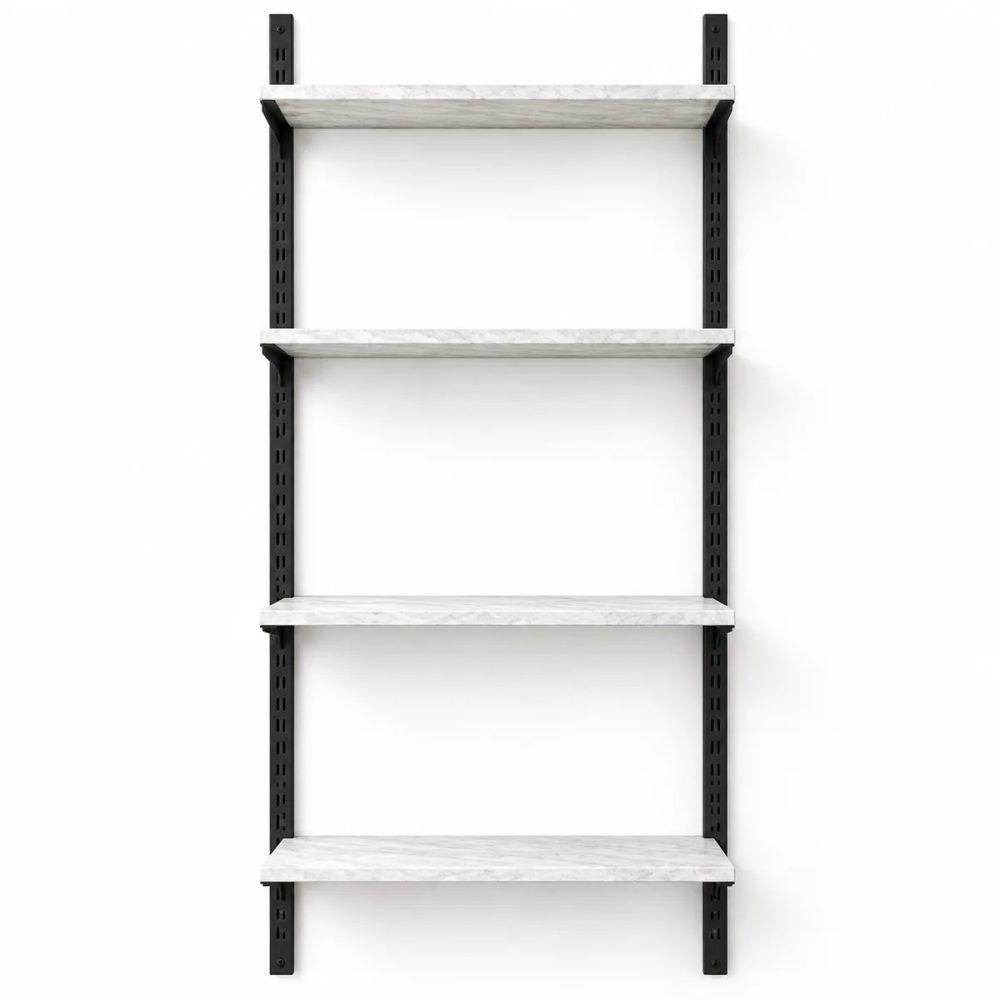 Mağaza Askılık Raf Sistemi 95×200 cm Siyah