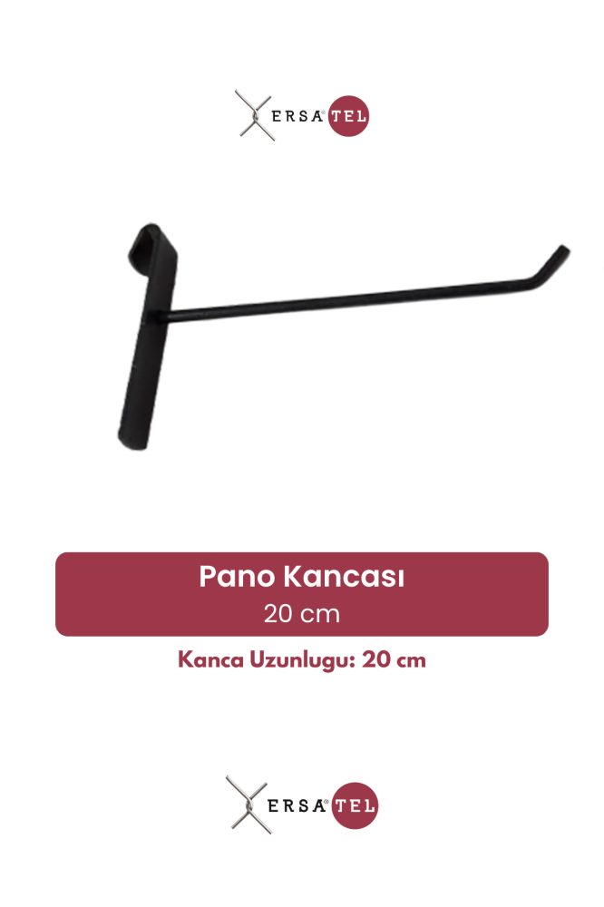 4 Adet 20 cm Siyah Tel Pano Kancası