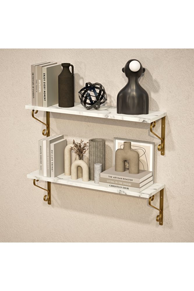 2’li Set Ferforje Raf Destek Kolu 20×60 cm