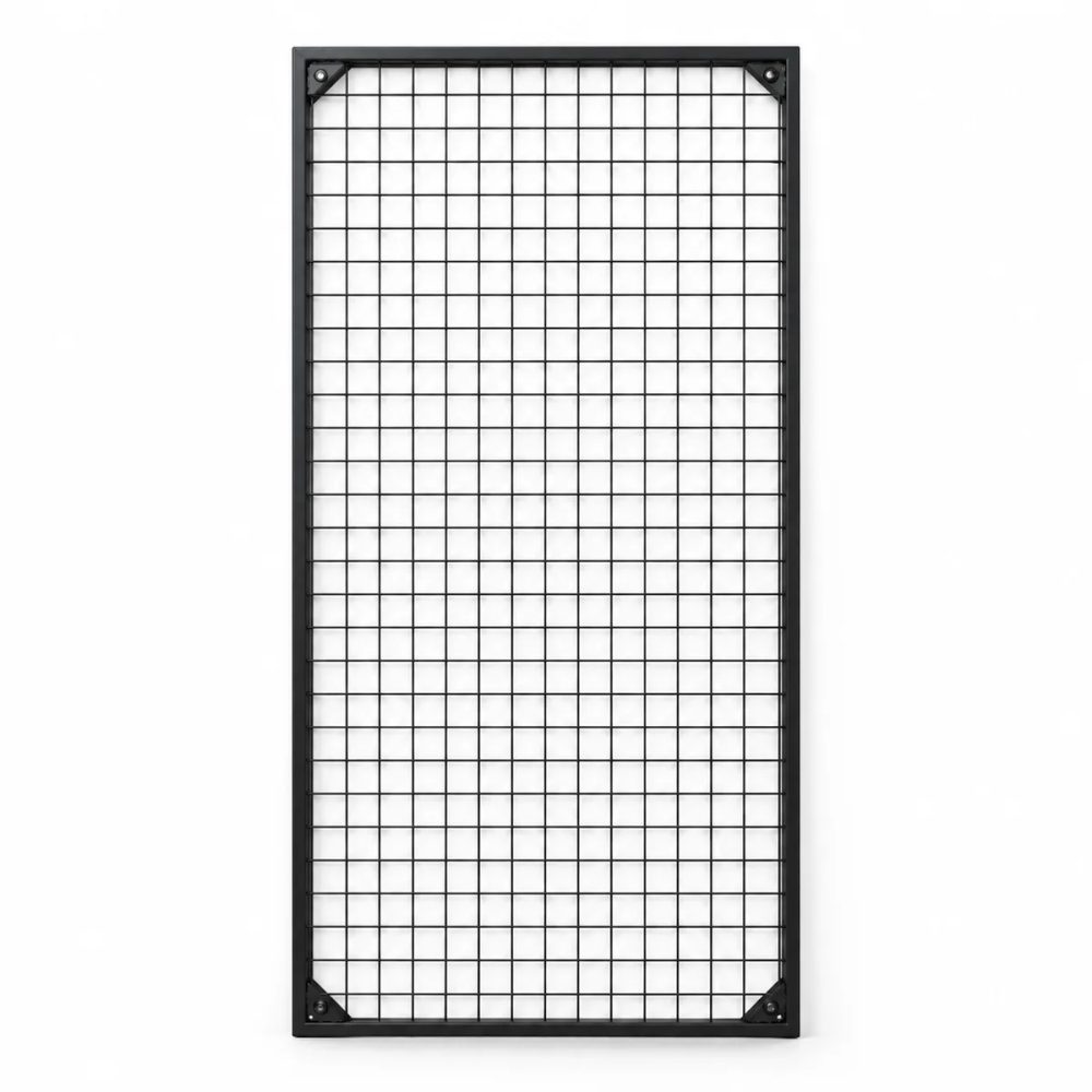 Duvara Monte Sık Telli Tel Raf 60×120 cm Siyah