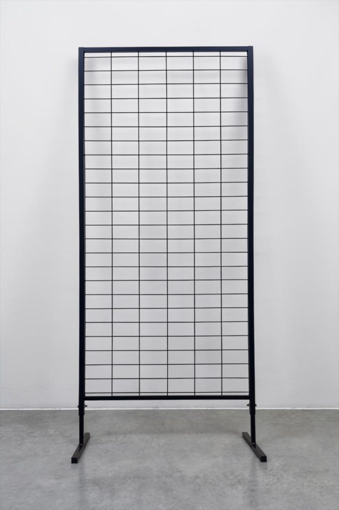 Profil Ayaklı Tel Pano Stand 90×190 cm Siyah