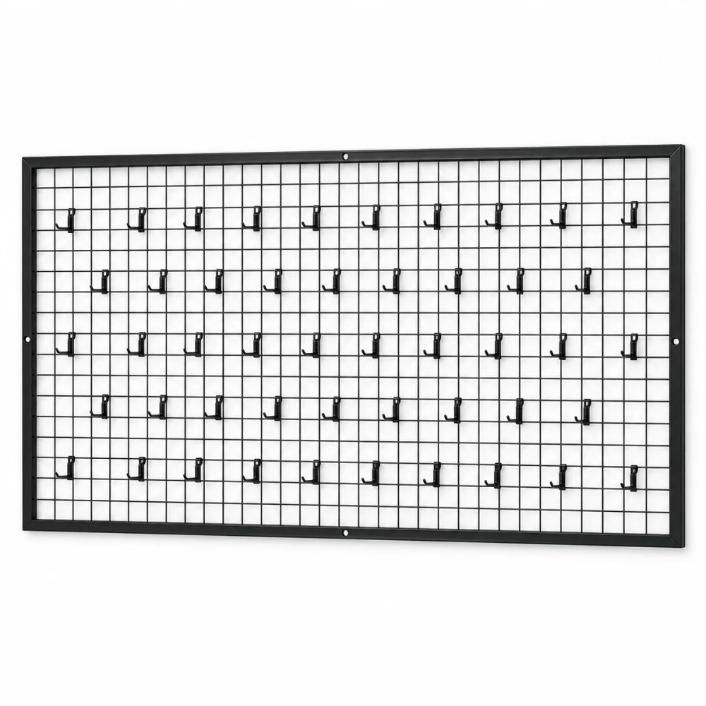 Duvara Monte Tel Pano Stand 100×200 cm Siyah