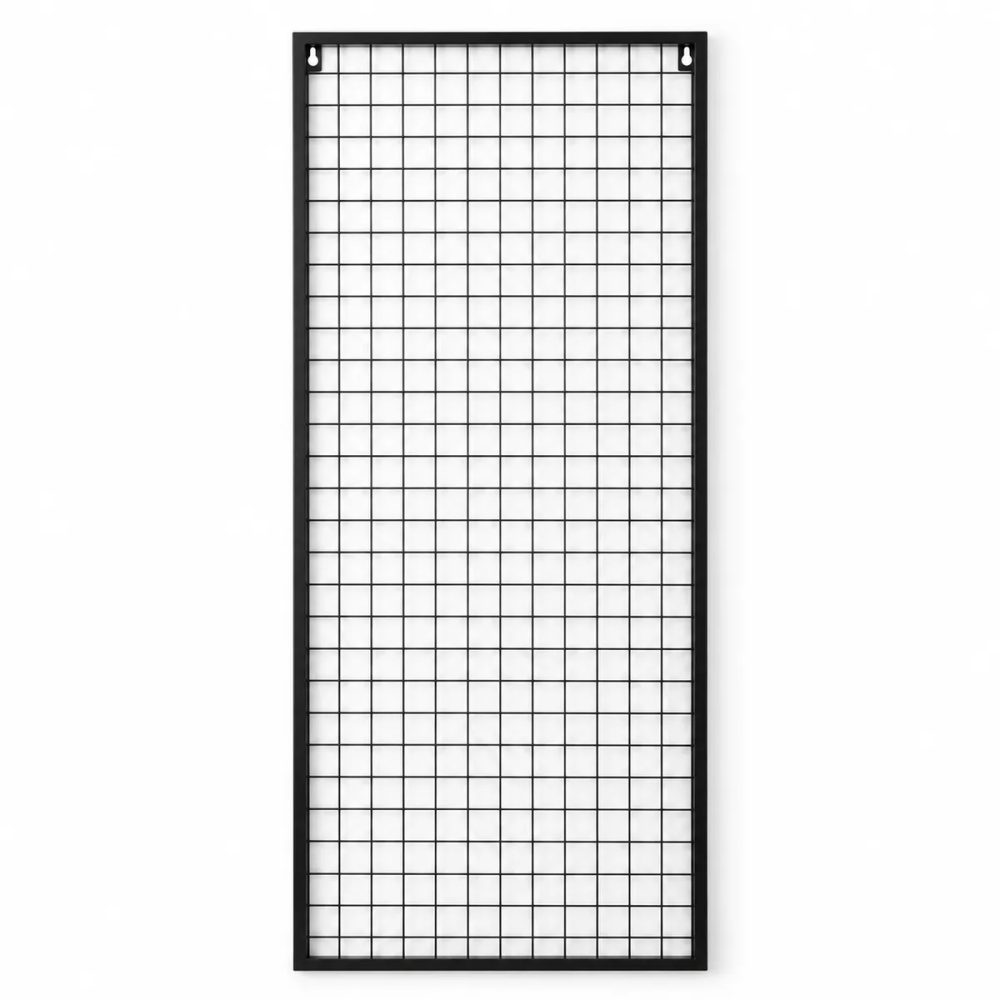 Duvara Monte Sık Telli Tel Raf 60×150 cm Siyah