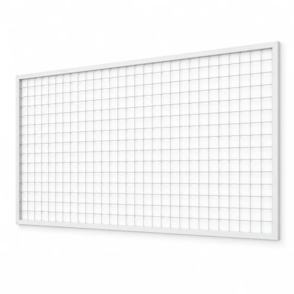 Duvara Monte Tel Pano Stand 100×200 cm Beyaz